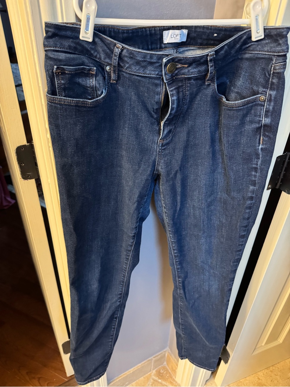 LOFT Slim Skinny Jeans in Dark Indigo